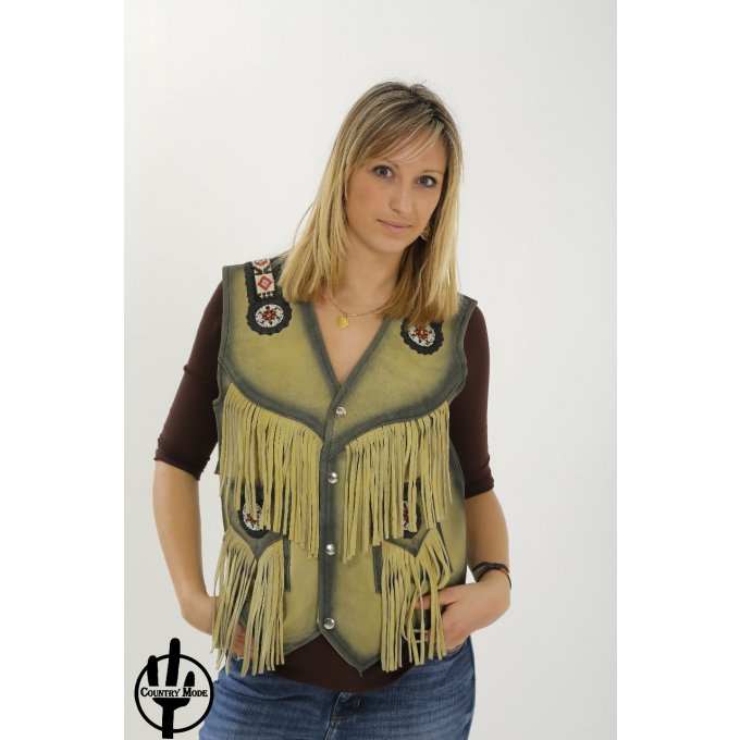 gilet femme western